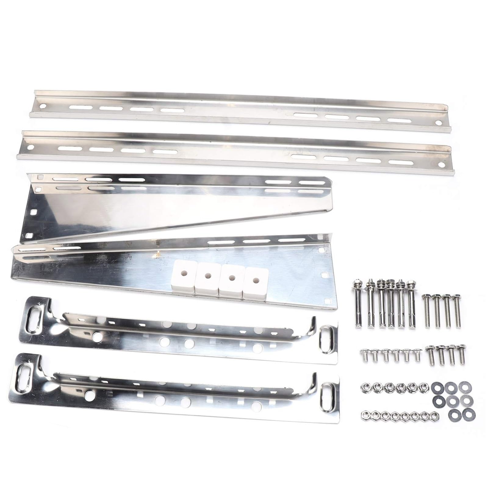 Staffe Condizionatore Esterno, Robusta Staffe Condizionatore in Acciaio Inox, Supporta Fino a 250 Kg, Piedini Condizionatore Esterno 2,6 e 10,5 KW(95x47x55cm/37x18x22in)