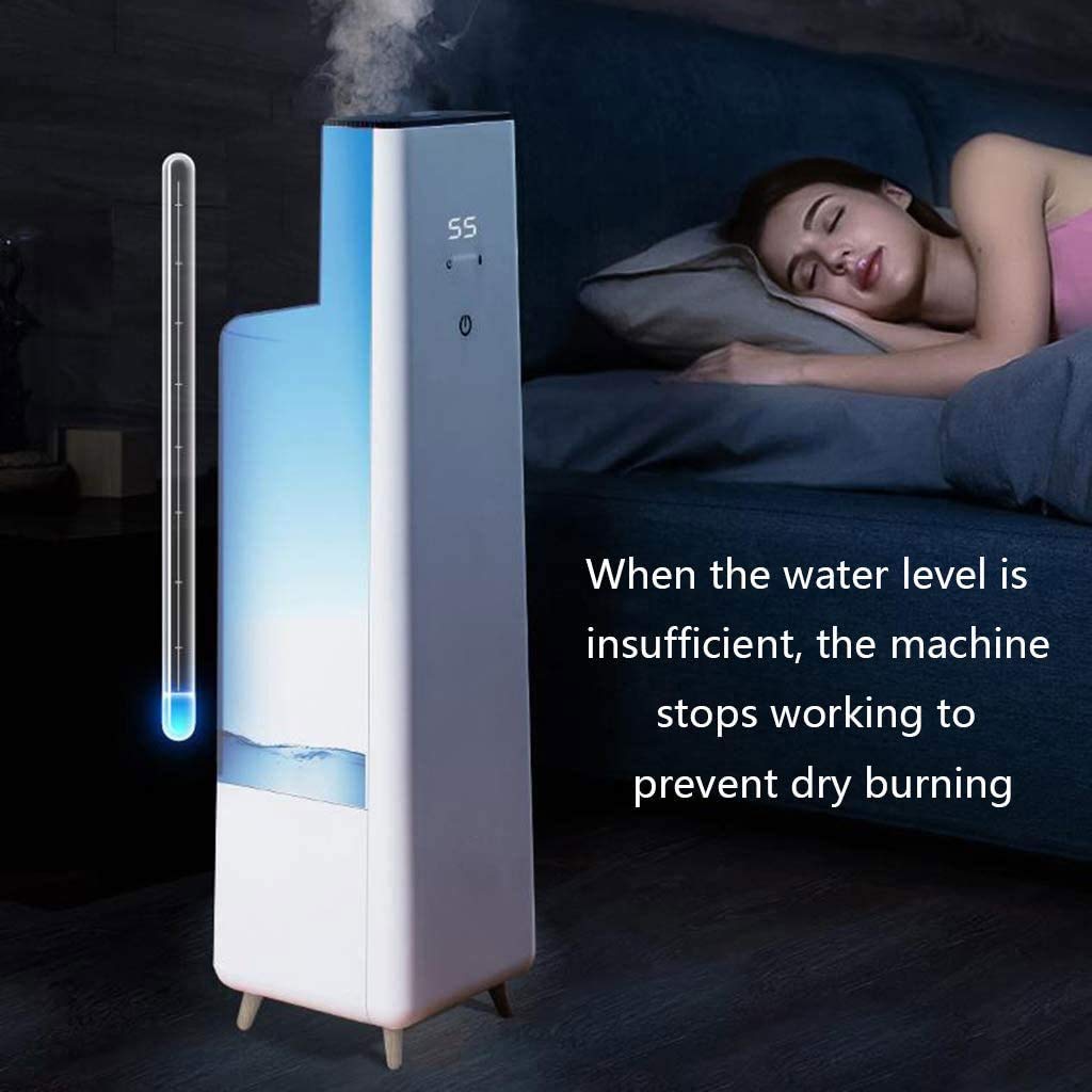 Umidificatore per Camera da Letto Riempimento Dall'Alto 5,5 L Grande capacità per Grandi Stanze Umidificatore A Ultrasuoni A Nebbia Fredda, per Casa, Soggiorno, Cameretta