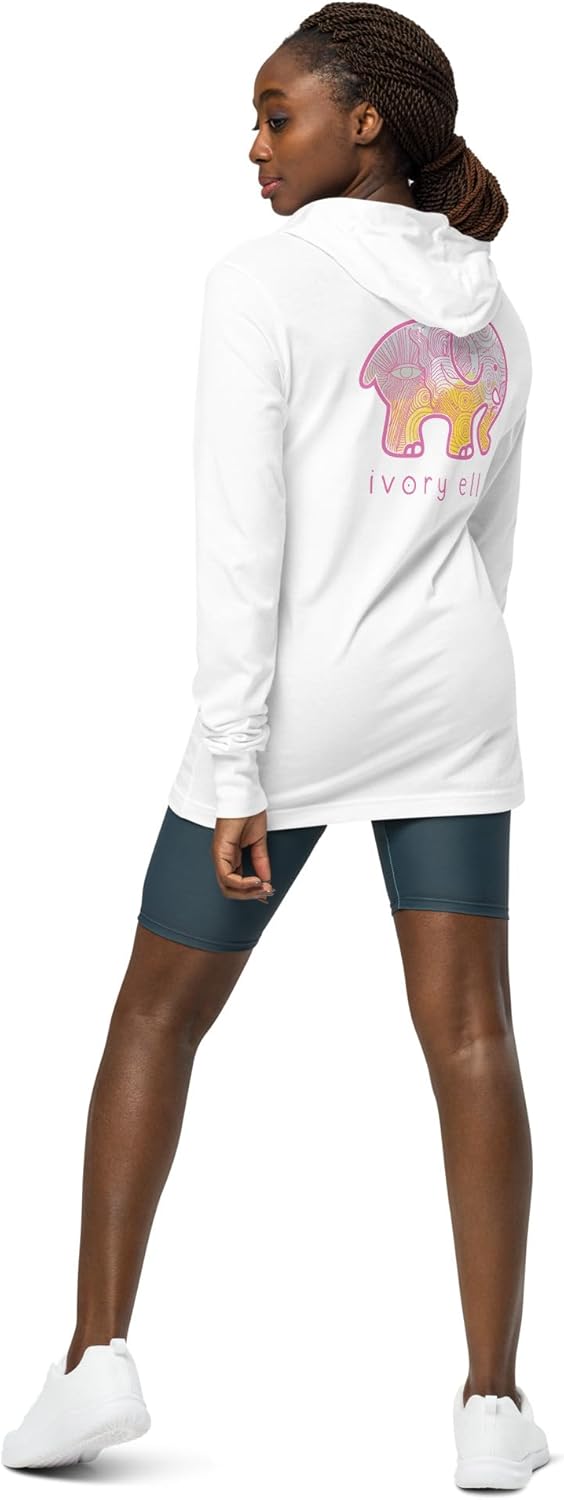 Ivory Ella Womens Paisley T-Shirt Hoodie