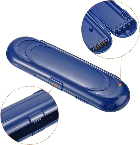 Miniatura 5 de PATIKIL Caja de almacenamiento portátil de dardos de nailon, 2 unidades de soporte para dardos para mantener tu dardo seguro, azul