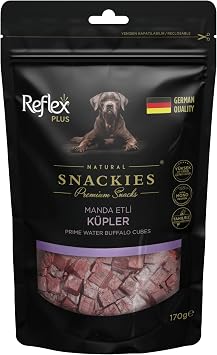 Reflex Plus Snackies Natural Manda Etli Küpler Premium Köpek Ödül Maması 170 g