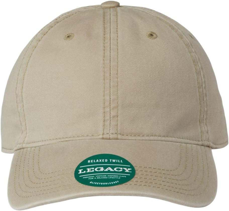 Legacy Relaxed Twill Dad Hat, Adjustable, Khaki