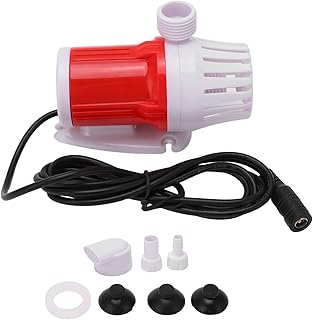 Yuecoom Home Pressure Booster Pump, Powerful Self Primming Ground Swimming Pool Pump, Water Circulating Brushless 1200L/h 20W DC12V for Fish Tank Aquarium