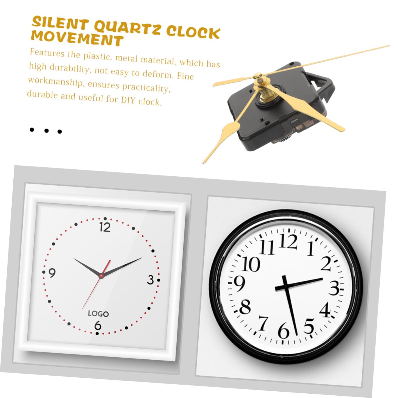 Amosfun 6sätze Hochdrehmoment Mit Geräuschloses Quarz- Für Wanduhr-Reparatur Geeignet Für Kreative Bastelprojekte Und