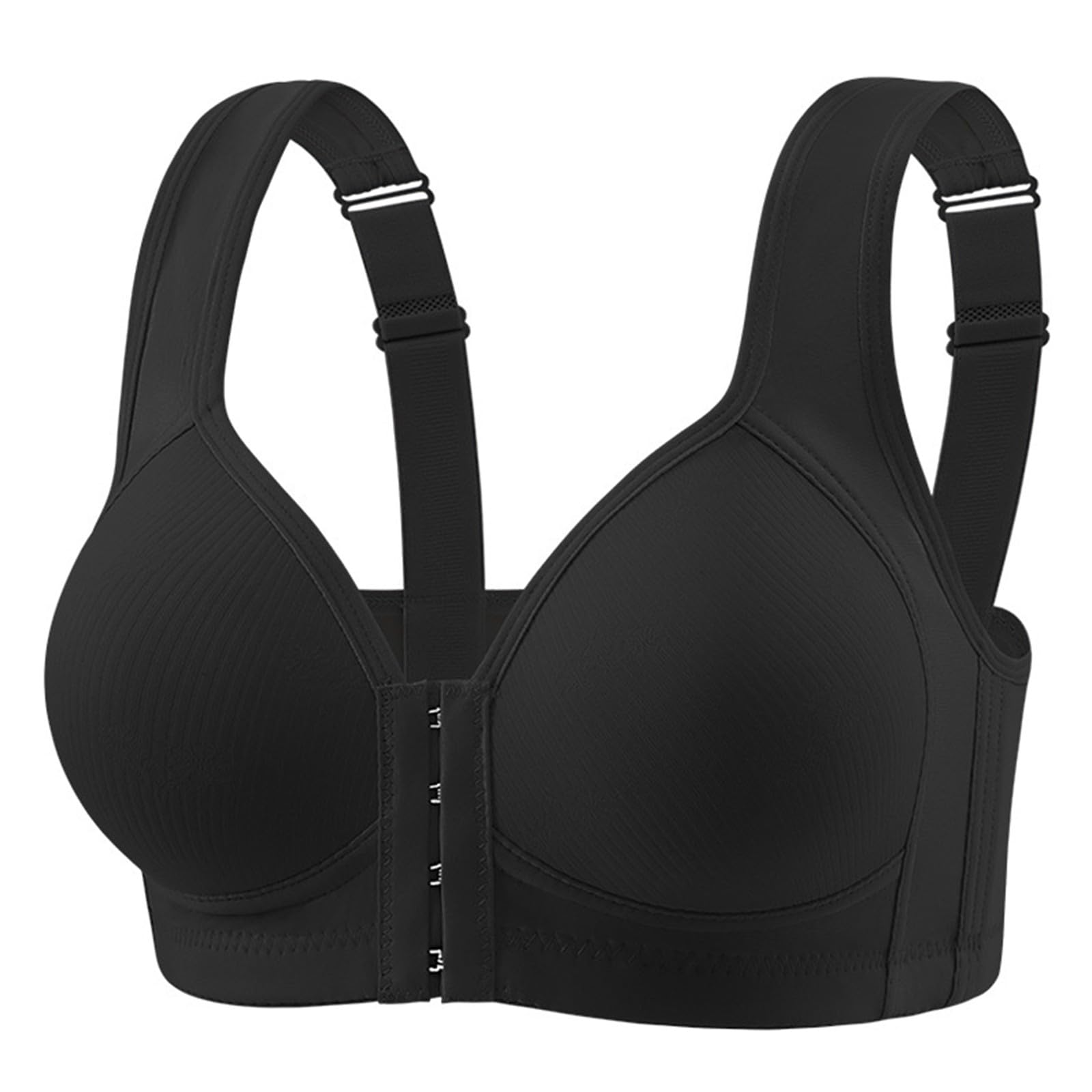Soutien-gorge à armatures violet avec boutons devant pour femme - 5