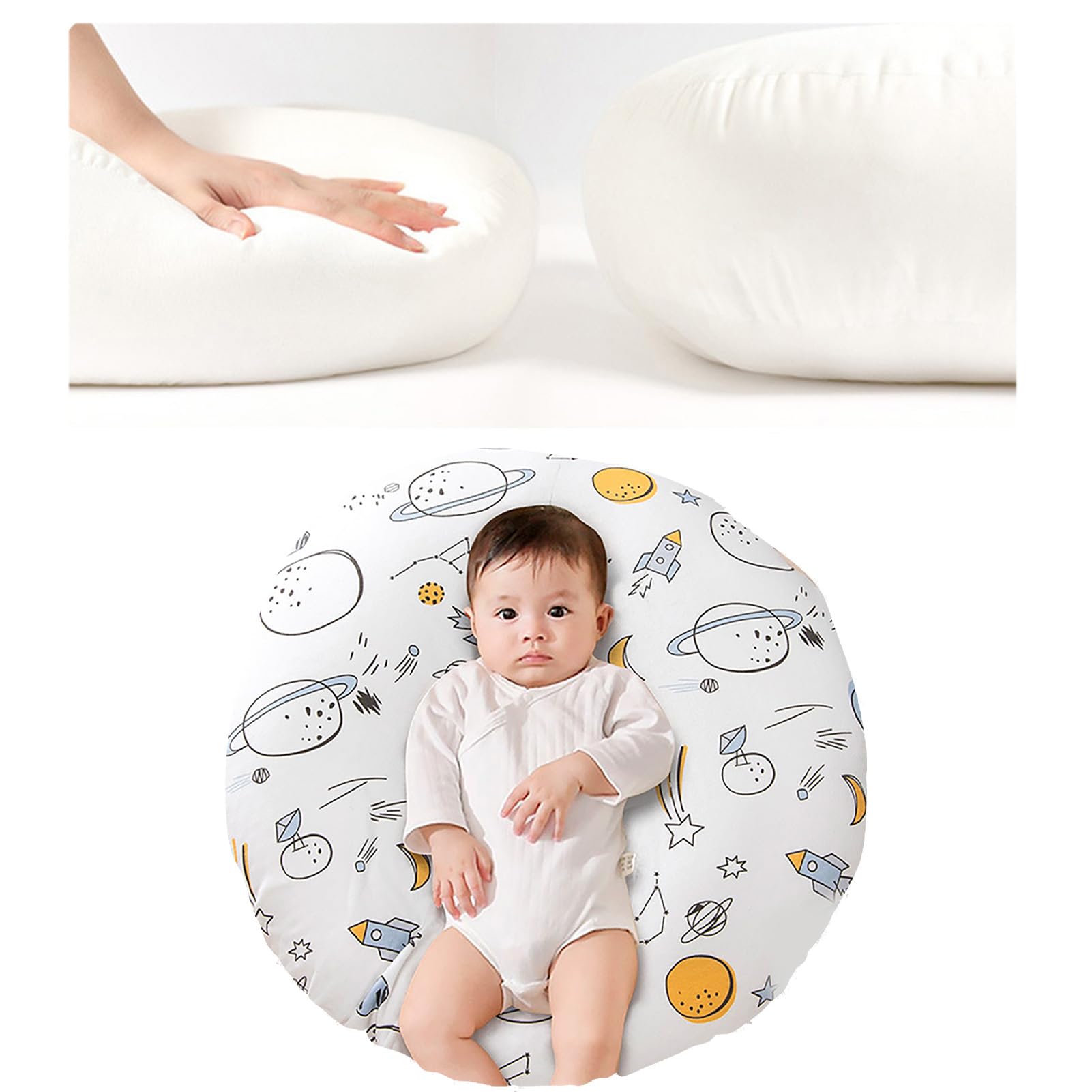 Almohada para amamantar al bebé, cojín para amamantar, cojín para prevenir náuseas, Almohada de Lactancia con inclinación para recién Nacidos. (Tipo C)