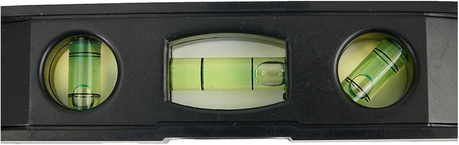 Horizontal Ruler 3 Bubble Spirit Level Magnetic ABS Shell Pocket Portable Spirit Level Tool Measure Tool Machinery Leveller