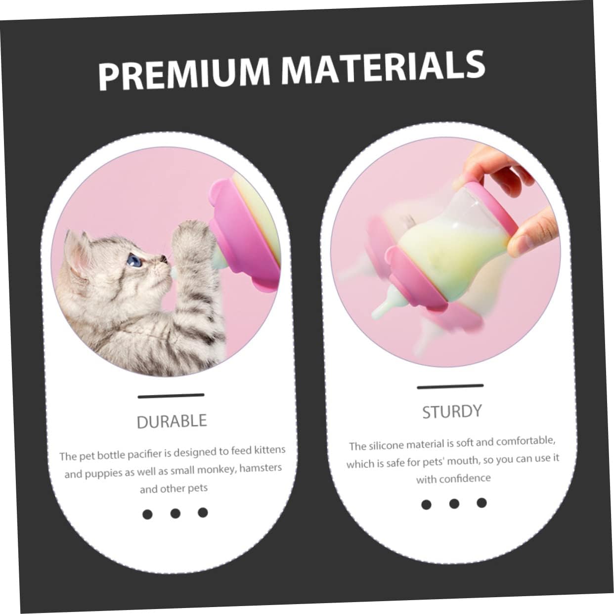 balacoo 100pcs Pet Drinking Nipples for Puppies Kittens Water Pacifiers Fluid Pacifiers for Pets Feeding Tools Newborn
