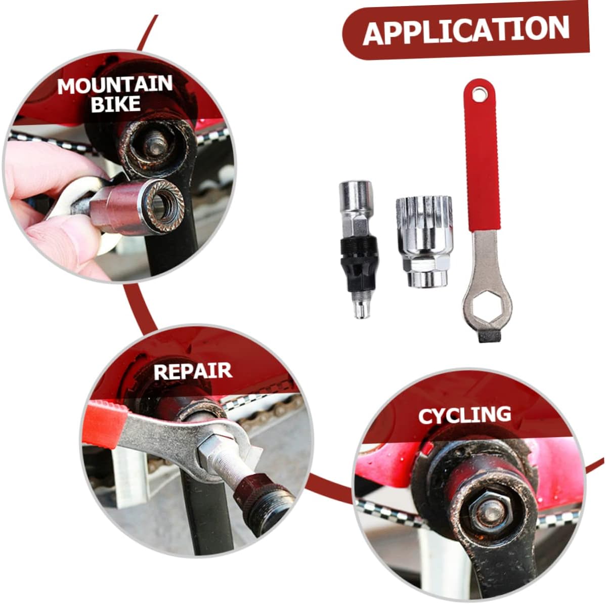 1set Multi-Function Bike Crank Puller Tool Wear-Resistant Wrench for Easy Crank Arm Removal Portable Bike Repair Accessories for Efficient Maintenance and Repairs