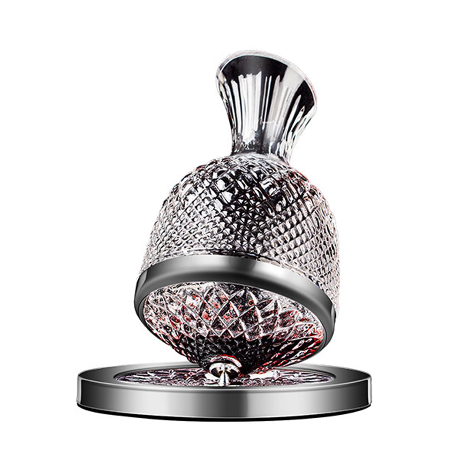 Decantador de jarra de vino, decantador de vino giratorio, sin plomo, regalo para amantes del vino para hombres