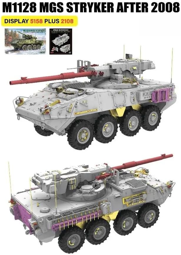5158 1/35 M1128 MGS Stryker After 2008 Tank Military Model Kit