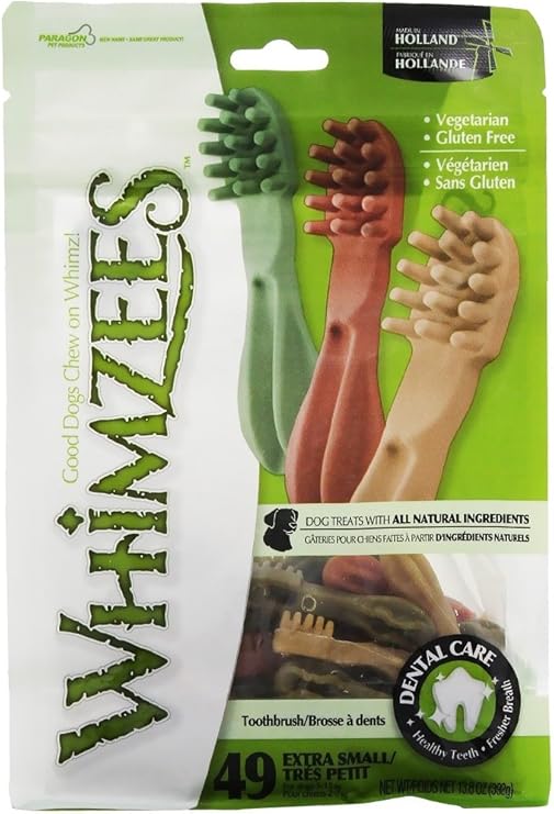 Paragon Whimzees Toothbrush Star Dental Treat for XSmall