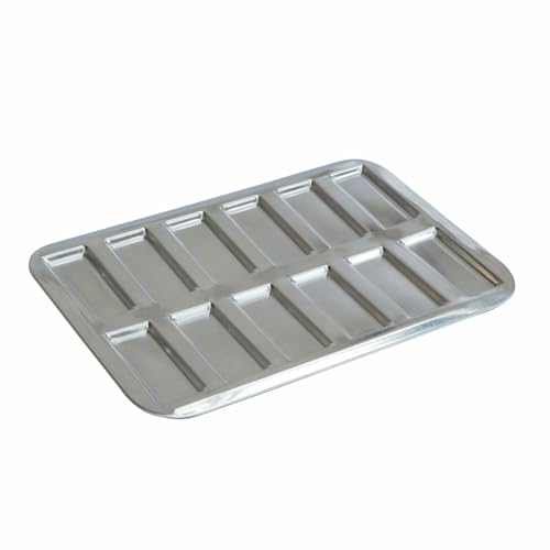 Paderno World Cuisine Financier Mold, Tin, Silver