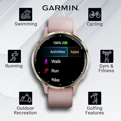 Miniatura 6 de Garmin Venu 3S - Reloj inteligente con GPS, pantalla AMOLED de 1.61 pulgadas, características avanzadas de salud y fitness, hasta 10 días de