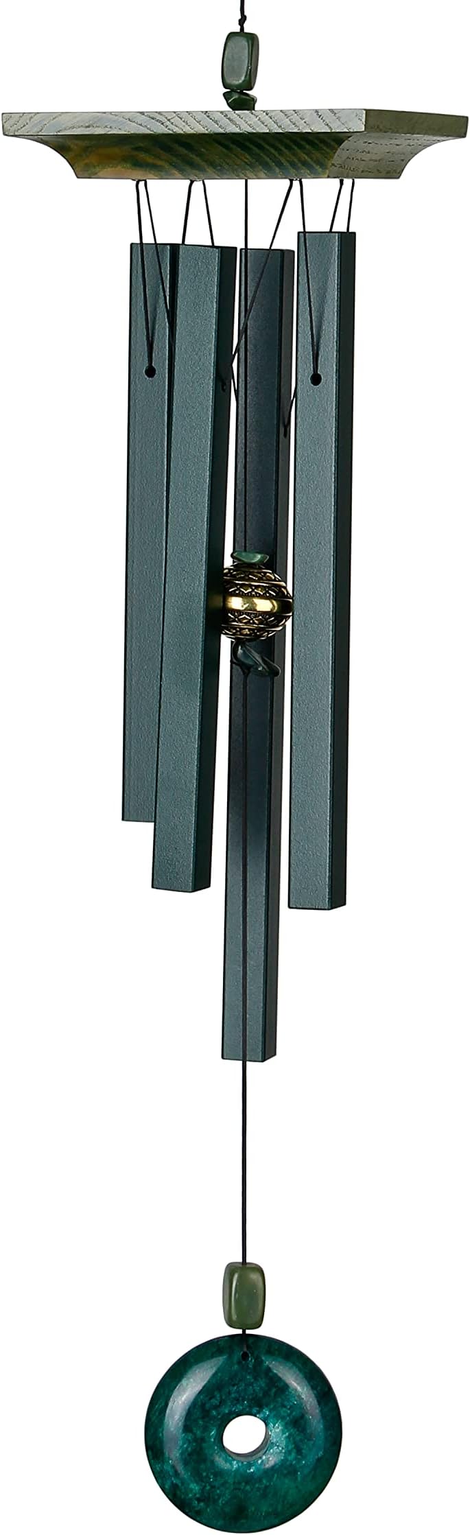 Woodstock Chimes Signature Collection, Woodstock Jade Chime, 22'' Decor Designs Wind Chimes for Outdoor, Patio, Home or Garden Décor (JC)