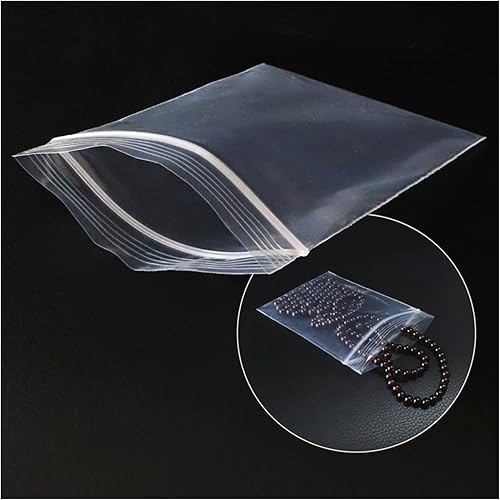 Miniatura 7 de Mini bolsas de plástico, 400 bolsas de almacenamiento transparentes reutilizables con cremallera de 1.5 x 1.5 pulgadas para joyas, dulces, monedas