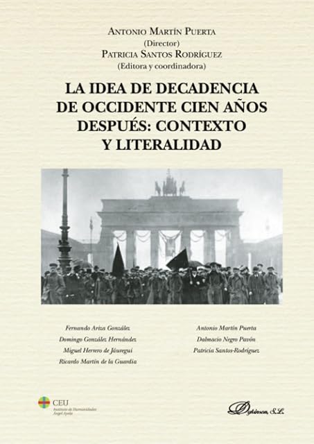 Portada de La idea de decadencia de occidente cien años después: contexto y literalidad