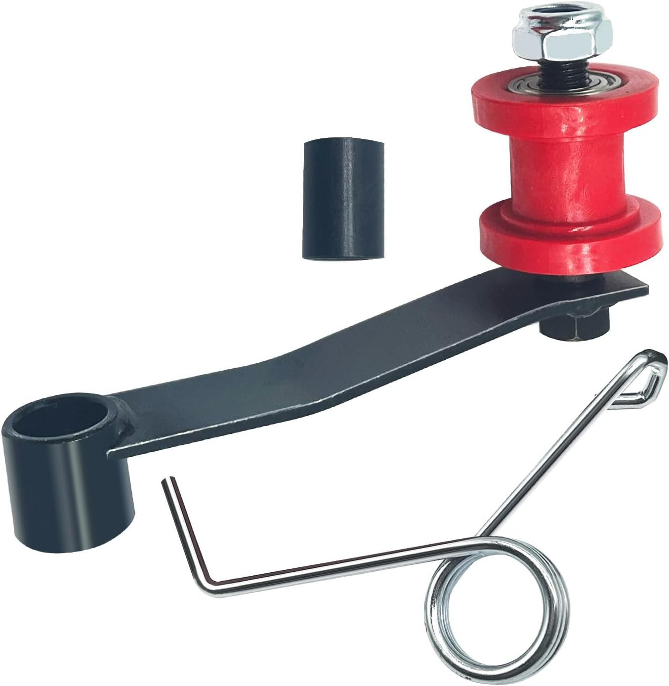 HOLATO Chain Tensioner Adjuster Roller Guide with Spring for Go Kart 4 Wheeler Atv Quad 110cc 125cc 150cc 200cc 250cc That Use 420 428 And 530 Chain Heavy Duty Part Red