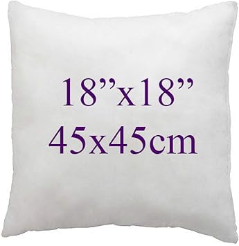 AR'S Hotel Qullity Cushion Pads, Inners, Insert Fillers, Hollow Fiber Cushion Pads Multi Pack, 12" 14" 16" 18" 20" 22" 24" 26" Pack of 2, 18X1845X45