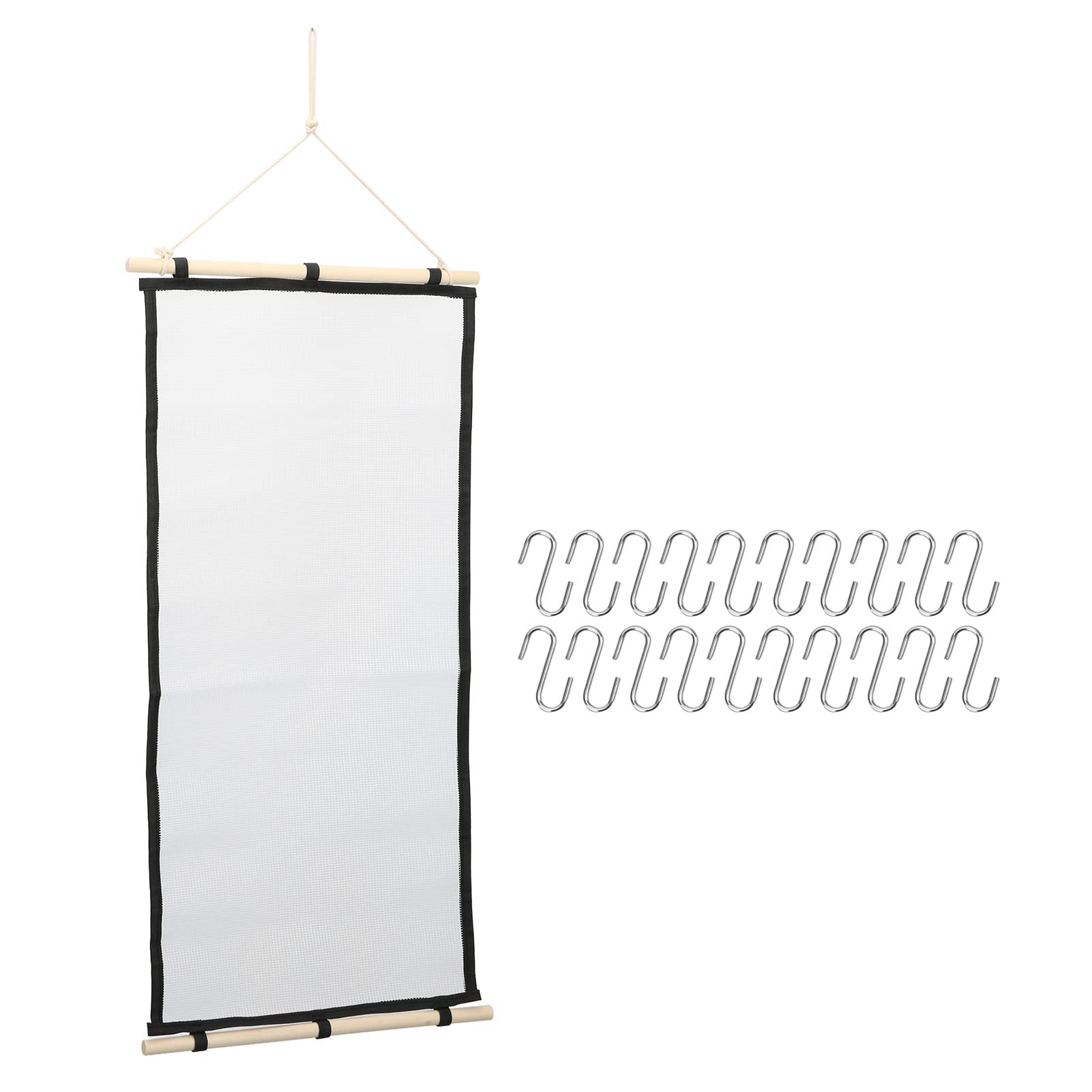 Wnvivi Wall Hanging Earrings Jewelry Rack,Mesh Cloth Earrings Display Holder,Hanging Ornament Storage Collection Rack for Home Bathroom