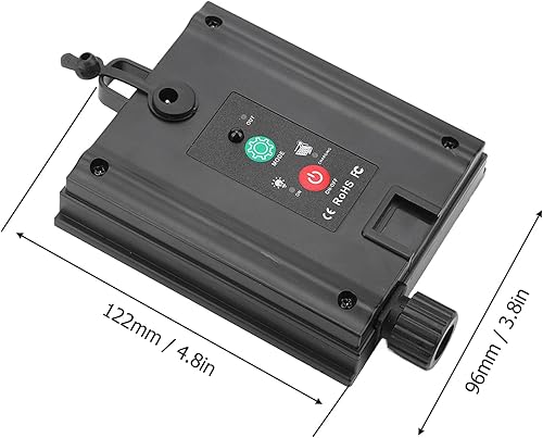 Miniatura 8 de Diydeg Panel solar de repuesto, caja de control de luz solar ajustable impermeable automática con control remoto, placa de circuito de cadena de