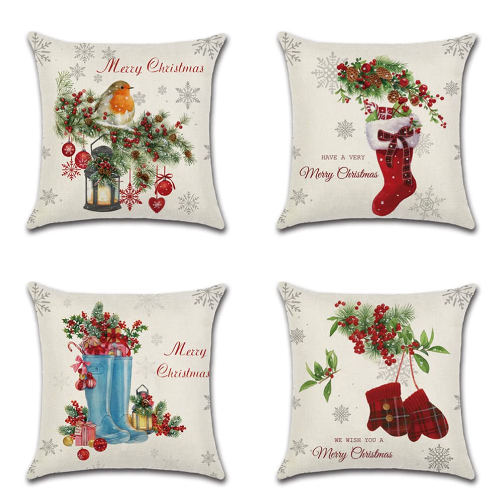 Housses de coussin salon rétro en lin pour relooker votre canapé et votre lit 45x45cm