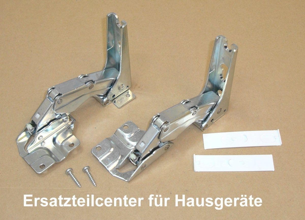 Scharnier-Set Kühlschranktür – passend für Siemens, Bosch, Miele – Ersatz Flachscharnier 481147/00481147 – kompatibel mit 3702, 3306, 3703, 3307, 5.0