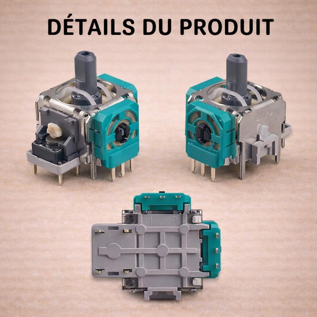 ELECTRONICFIX Module 3D Stick Analogique Avec Joystick Manette Compatible avec Nintendo Switch Pro, Pack De Remplacement Interne Pour Réparation, Contrôle Directionnel Stable Et Précis