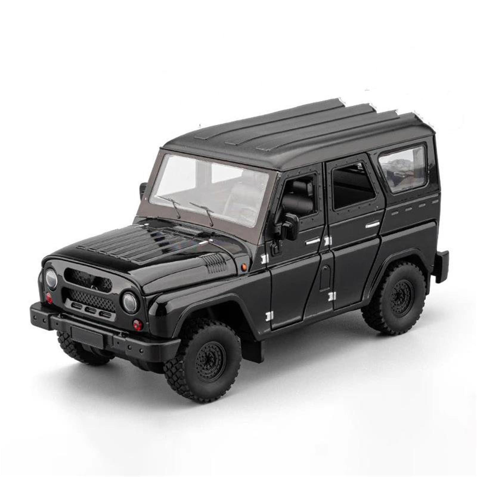 Btwodian Scale Model Car 1:18 For UAZ For Hunter SUV Alloy Diecasts Vehicles Car Model Collection(Black)
