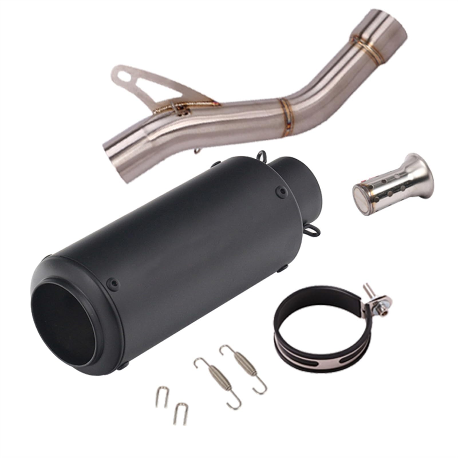 Escape De Motocicleta Catalizador Modificado Tubo De Enlace Medio Silenciador De 51MM Para DUCATI Monster 821 Monster 1200 1200S 2014 2015 2016 (Color : C)