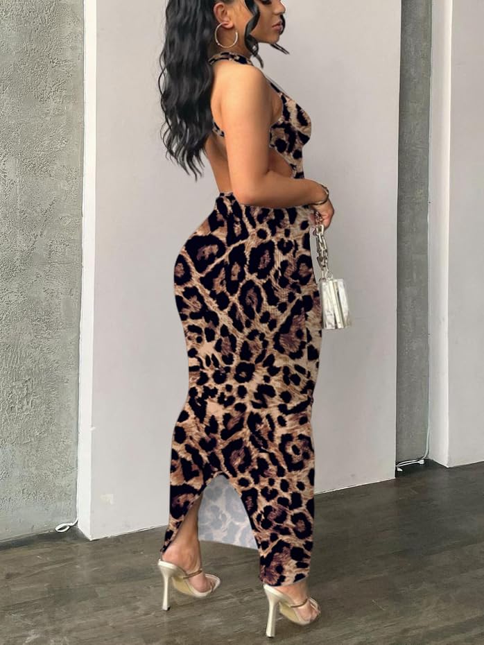 Image of Nimsruc Women Summer Sexy Bodycon Maxi Dress Casual Long Dresses