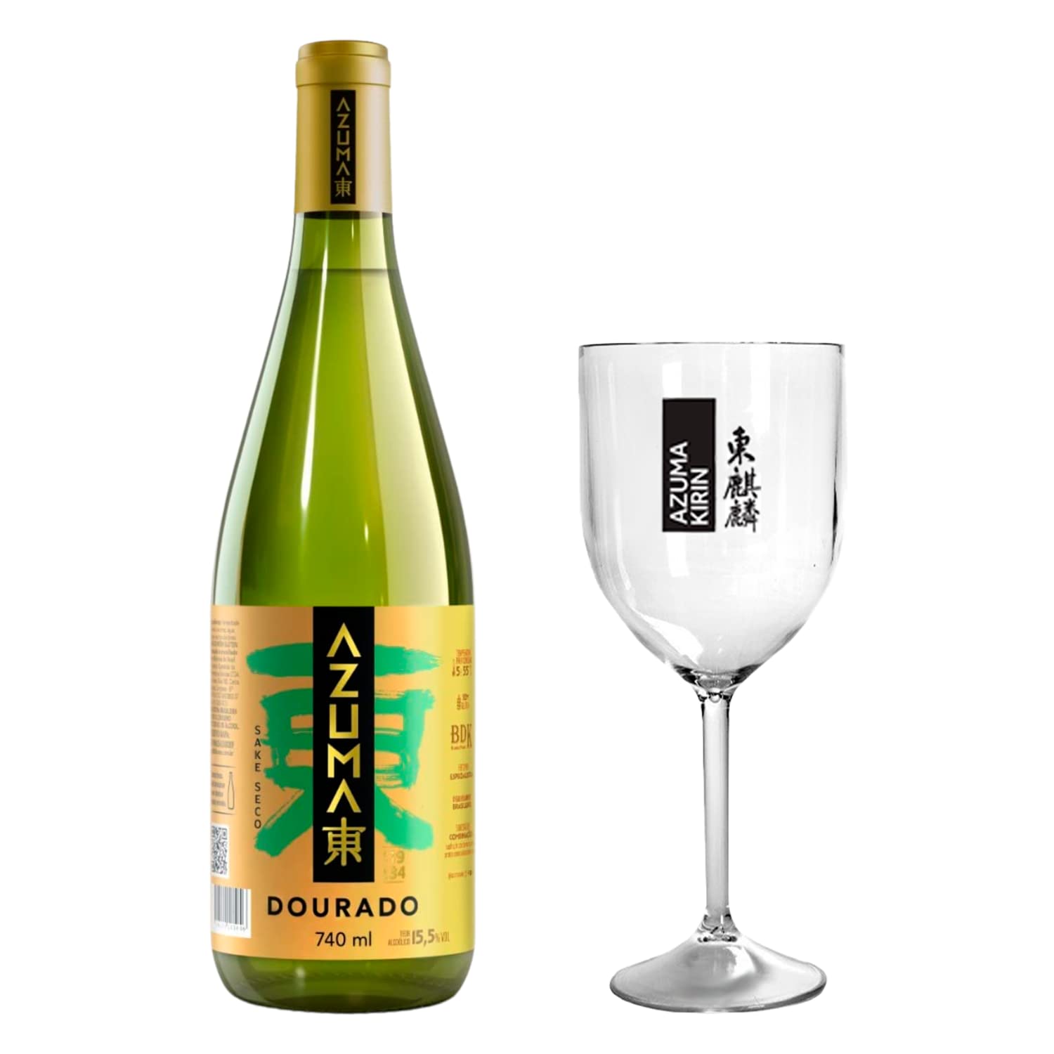 Saquê Azuma Dourado 740ml + Taça | Amazon.com.br