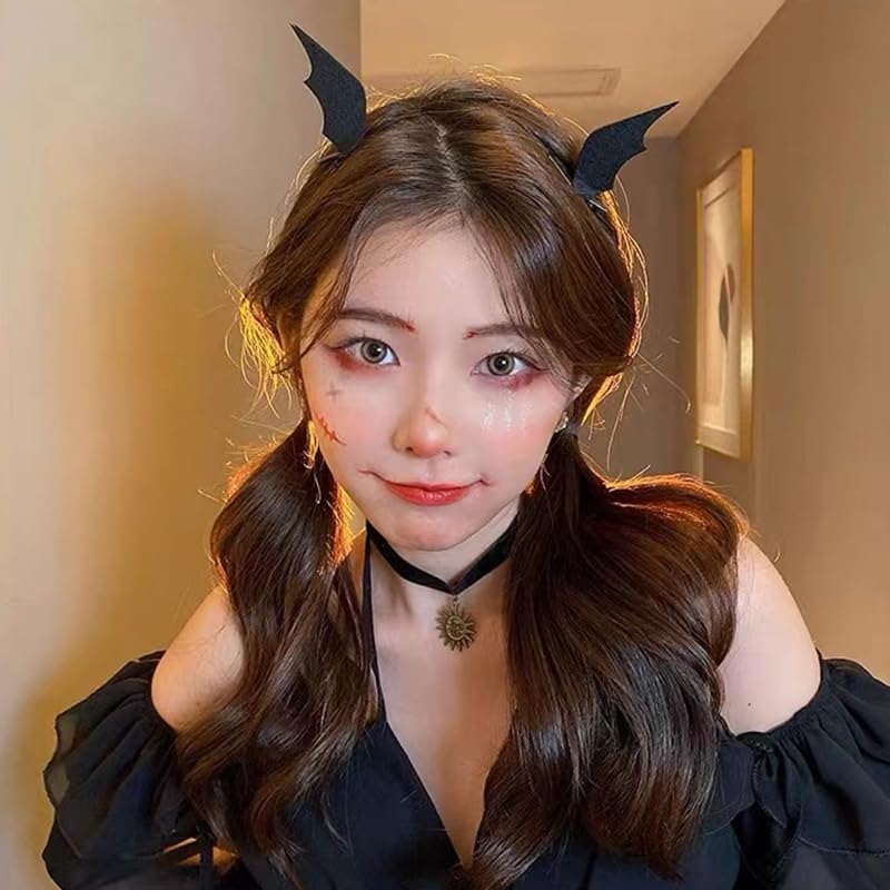 Halloween pinzas para el cabello temática murciélago para mujeres miniatura 6