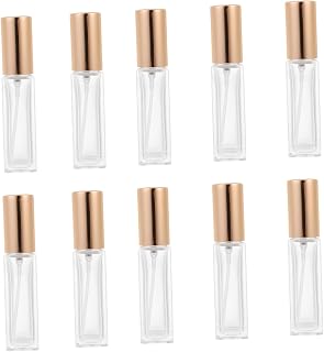 Beavorty 10 Pçs Frasco De Perfume Frasco De Armazenamento Recipientes De Vidro Para Líquidos Frascos De Spray De Nebulização Para Cabelo Frasco De Spray De Viagem Frasco De Névoa Fina Mini