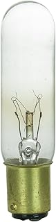 Sunlite 15T6/CL/DC Incandescent 15-Watt, DC Based, T6.5 Tublular Bulb, Clear