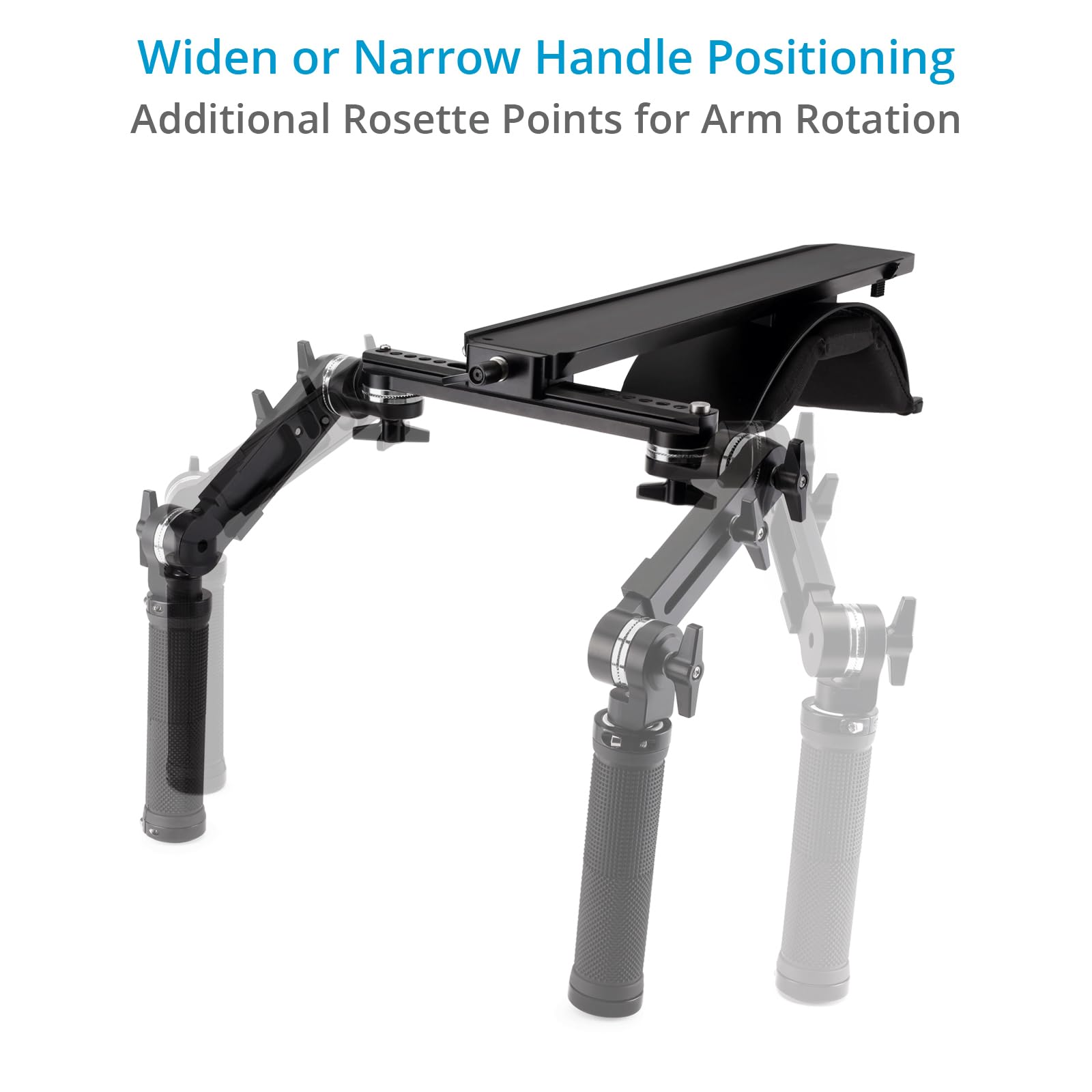 PROAIM Discovery SR-10 Schulterhalterungs-Kamera-Rig mit Rosettengriff-Set, Komfortables Schulterpolster|15mm Stabhalterung, für DSLR-Videokamera bis 20kg/44lb Nutzlast(SR-DVRY-10)