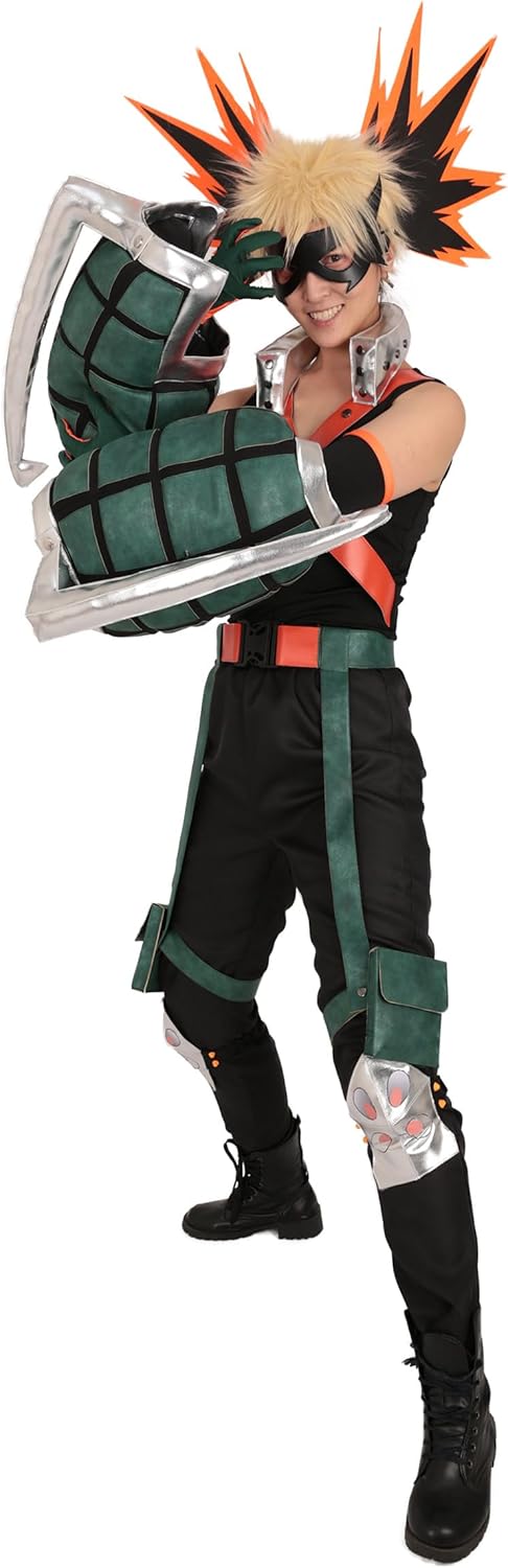 miccostumes Men's Anime Hero Cosplay Costume with Gauntlets