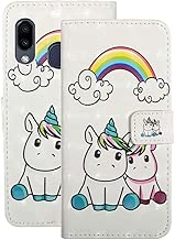 COTDINFOR Case for Samsung Galaxy A40 Wallet Case Cool Animal Marble 3D Emboss Effect Painted PU Leather Flip Magnetic Clasp Card Holder Stand Cover for Samsung Galaxy A40 Rainbow Lovers Horse XS COTDINFOR Case for Samsung Galaxy A40 Wallet Case Cool Animal Marble 3D Emboss Effect Painted PU Leather Flip Magnetic Clasp Card Holder Stand Cover for Samsung Galaxy A40 Rainbow Lovers Horse XS