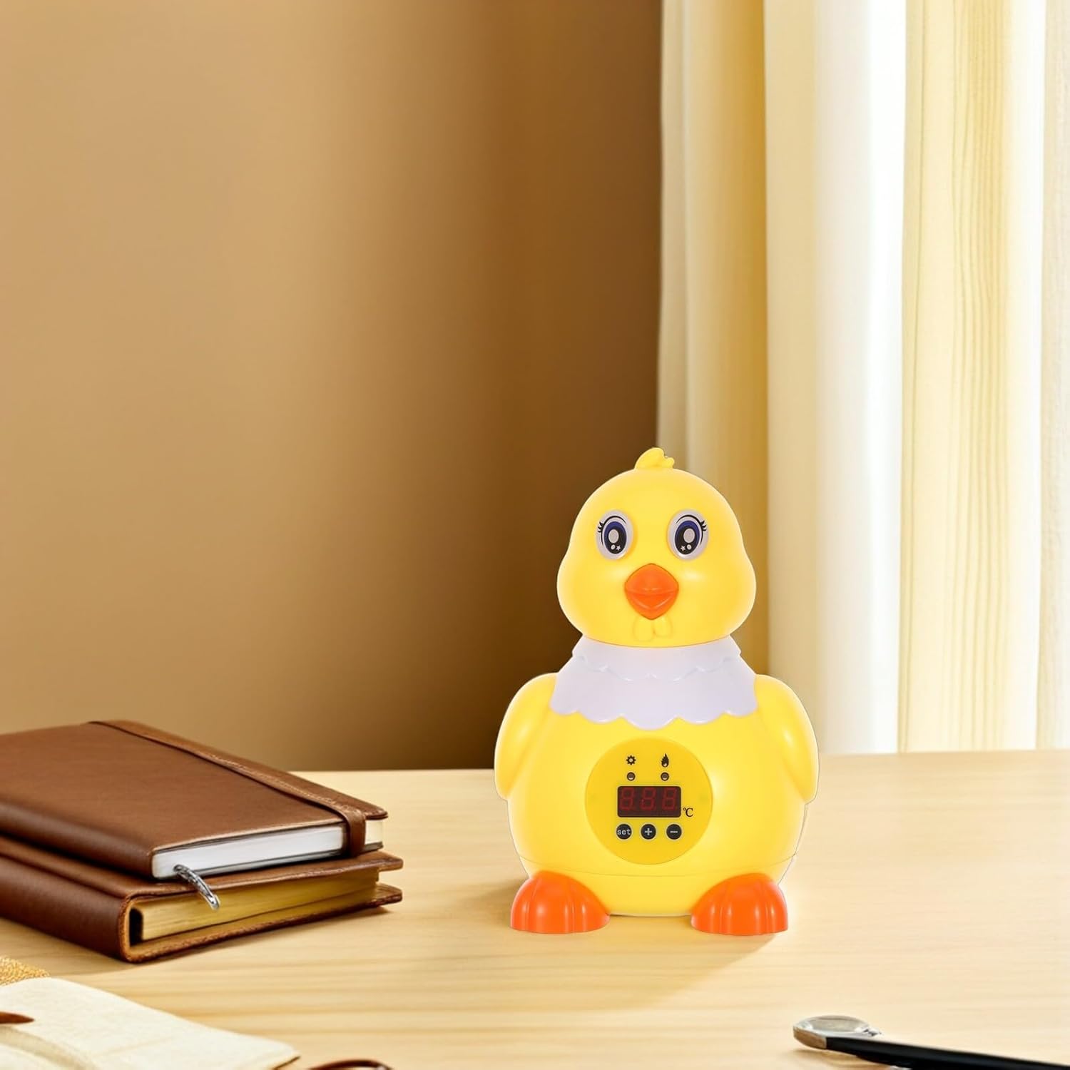 Uonlytech Fully Automatic Chicken Egg Incubator for 6 Eggs with Temperature and Humidity Control, Small Smart Hatching Machine Suitable for Poultry Farming and Home Use, 20w US Voltage Ac110