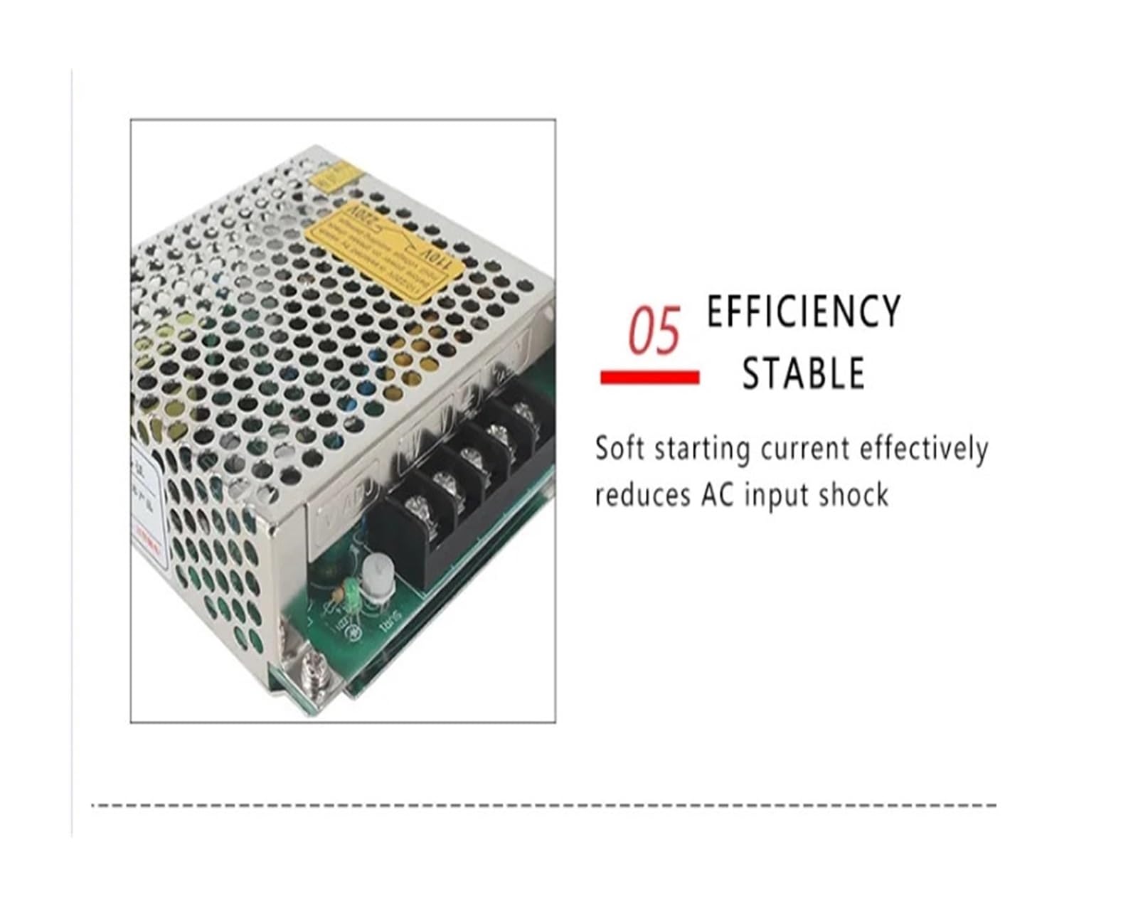 Tamaño de Fuente de alimentación de Modo de conmutación de Salida única 500w 24v 20a