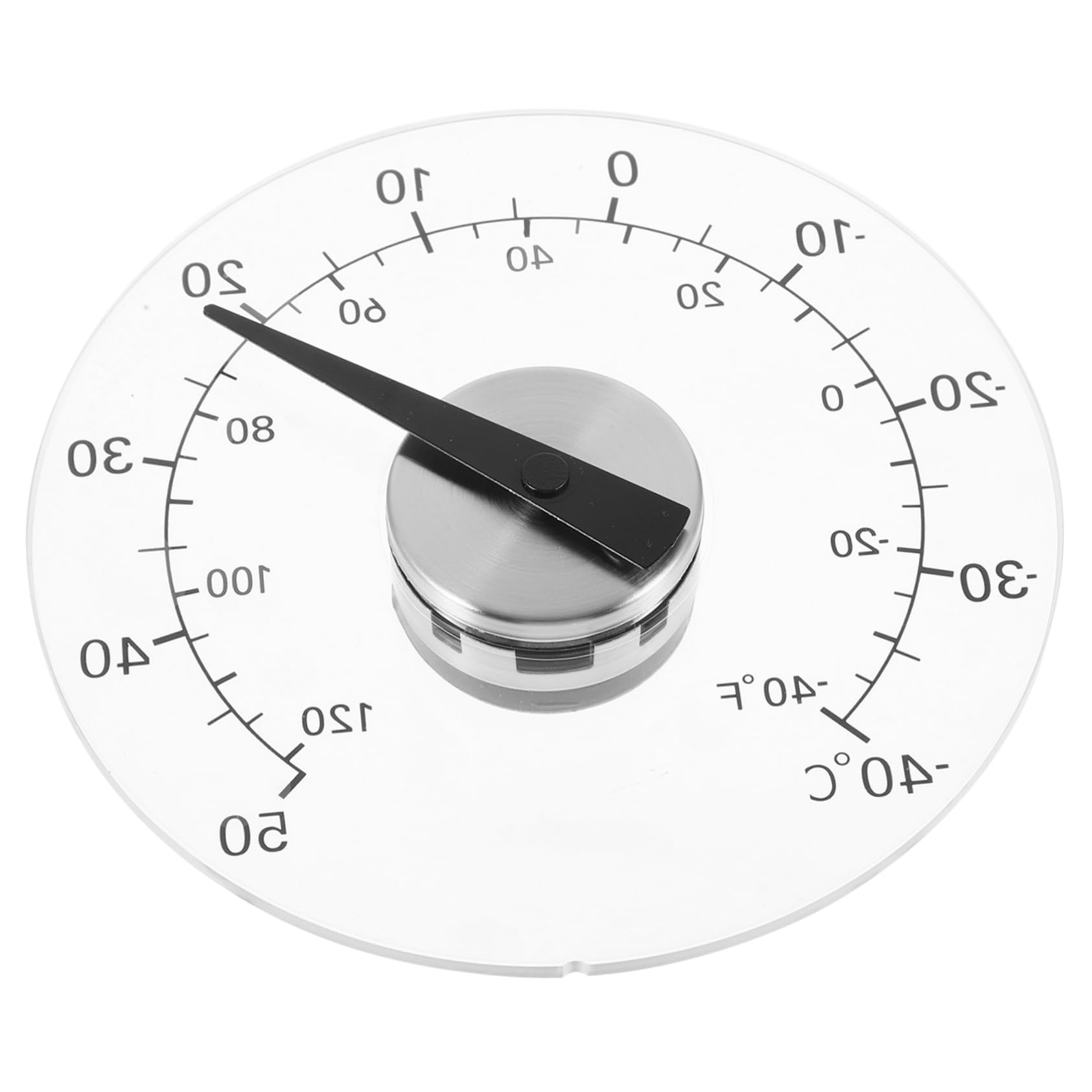 Abaodam 4 Pièces Thermomètre étanche thermomètre extérieur d'intérieur pour la maison de plein air de fenêtre pour l'extérieur pour garage Plastique
