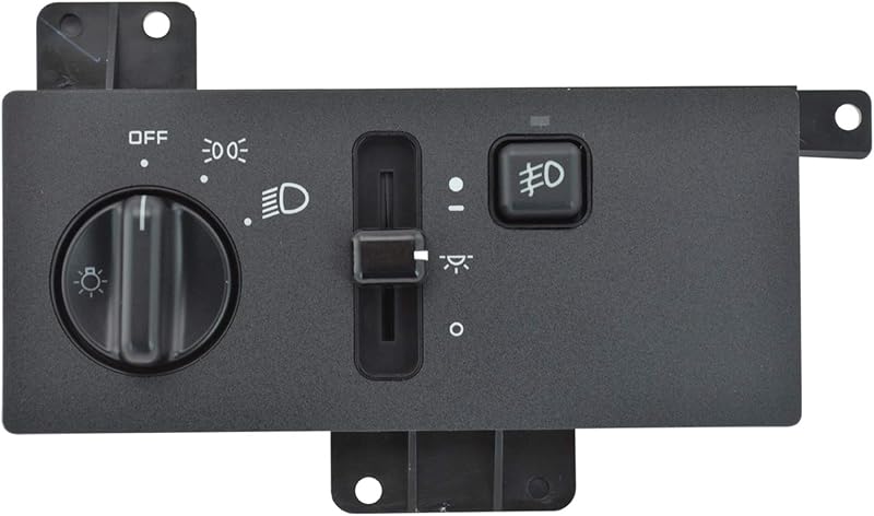 Interruptor do farol TRQ para Jeep Grand Cherokee 1994-1998 com faróis de neblina – 1 unidade