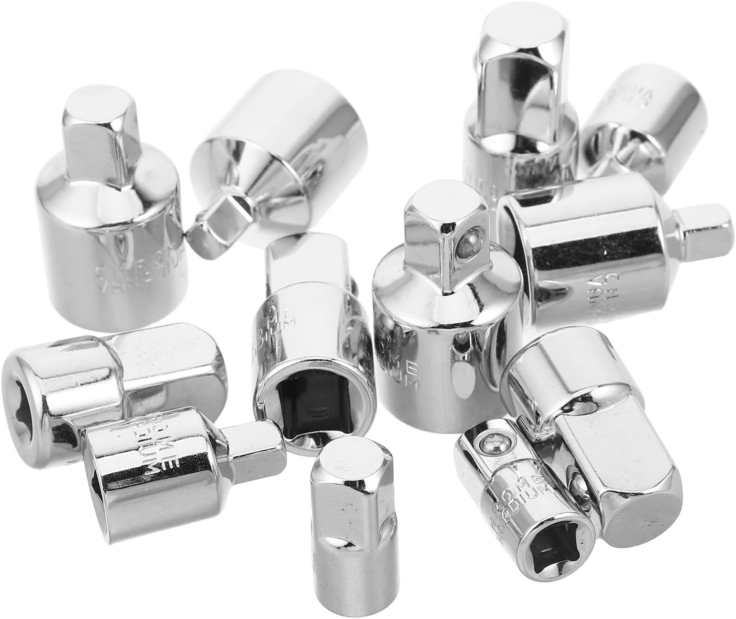 2 Sets Pneumatic Socket Adapter Set, Hex Drive Reducer