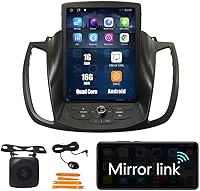 Vista 12 de Kunfine Tesla Style Car CarPlay Android Auto Navigation Stereo GPS Radio Cámara 9.7 "IPS Pantalla táctil Headunit Tablet Media Player para Ford Kuga