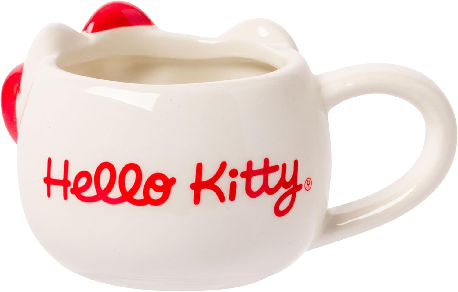 Silver Buffalo Sanrio Hello Kitty Different Color Bows 3 Pack Ceramic 3D Sculpted Mini Cup Set with Handles, Perfect as a Sugar, Cream, or Milk Set, 3.5 Ounces - Image 7