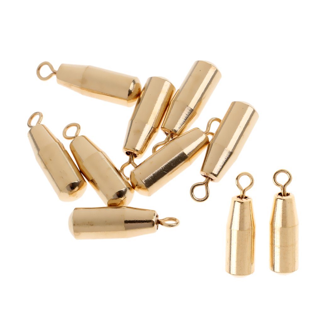 LOOM TREE® 10pcs Brass Sinker Drop Shot Weights Finesse Sinker Perch Pike Fishing 1.8g | Fishing | Terminal Tackle | Sinkers & Weights-image-34