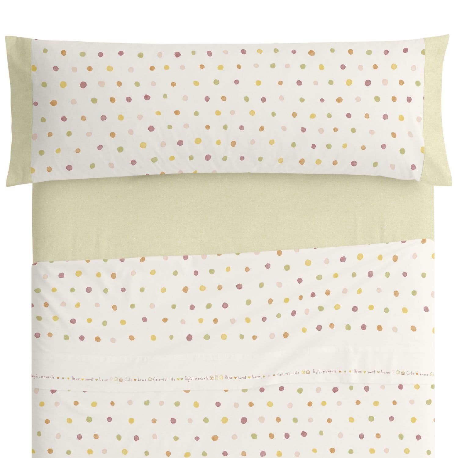 Burrito Blanco | Juego de sábanas Infantiles | Cama de 90cm. (+Medidas Disponibles) | Diseño 182 | Color Multi (90x190/200cm.)