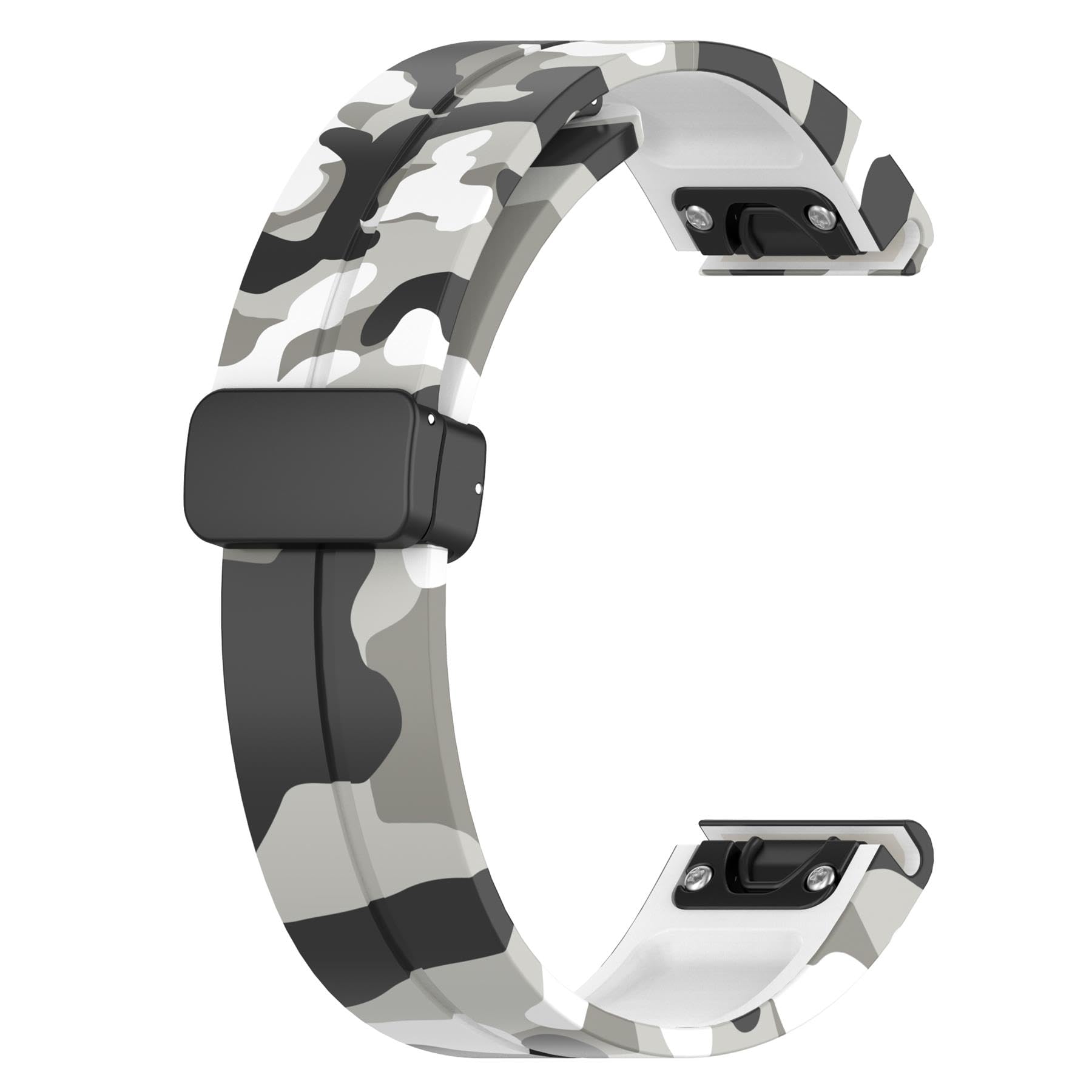 Cinturino per orologio da polso in silicone mimetico da 26 mm, facile da montare, compatibile con Garmin Fenix 7X/Fenix 6X/6XPro/Fenix 5X Plus/Fenix 3/Fenix 3 HR, cinturino sportivo impermeabile di