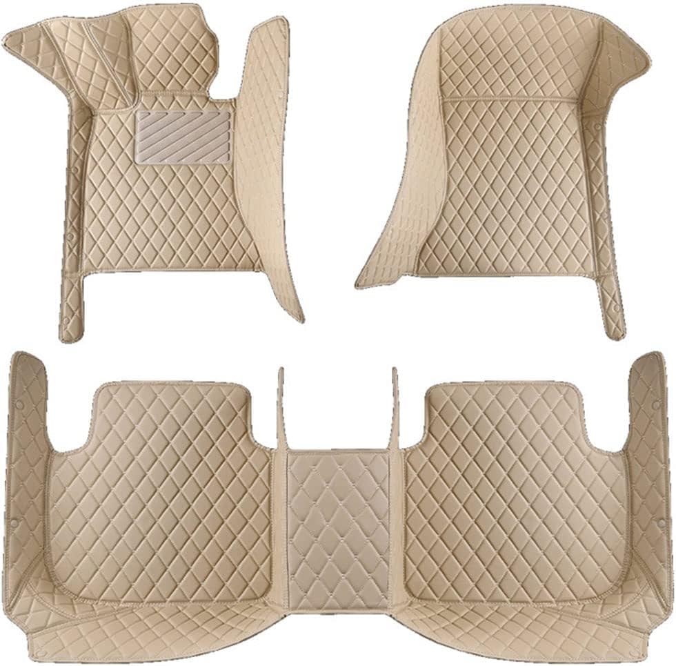 Tapis de sol voiture en cuir beige contre les taches de la Hyundai Rohens BH330
