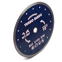Vista 2 de Hoja de corte turbo de diamante de 10 "Hoja de granito para granito y mármol..